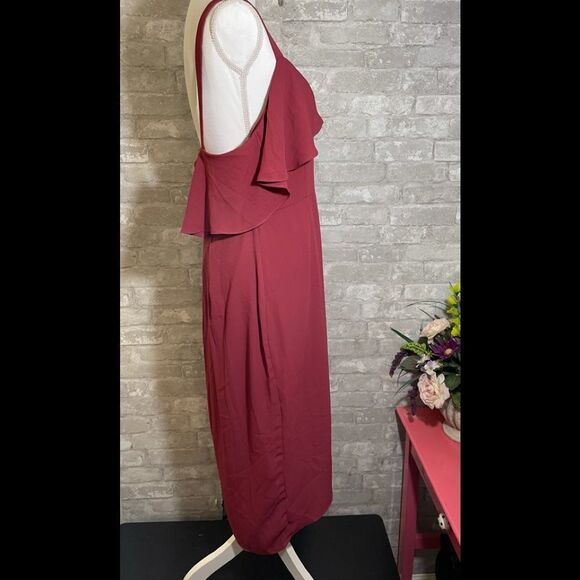 NWT Cooper St. Women’s  Mulberry Red Capulet Dress  Size 12 - Picture 3 of 13
